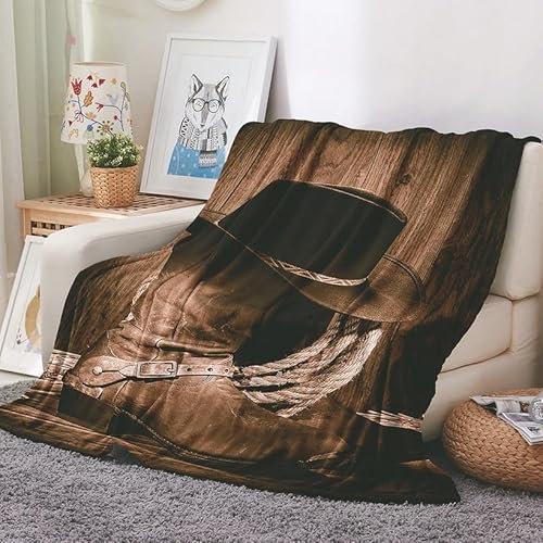 EHOMERY Manta Sofa Algodon Cobijas De Verano Manta Grande Playa Cobija Pesada Sombrero Paisaje Manta Verano Mantas Decorativas Suaves Y Cómodas Marrón 150x130cm