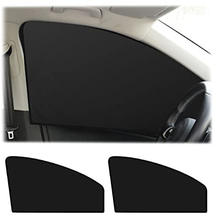 JNNJ Parasoles Laterales Magnéticos para Coche, Cortinas Parasol para Coche Bloquean Los Rayos UV Y Protegen La Privacidad, Universal Parasoles Laterales para Bebés, Mascotas Perros(2 Delantero)