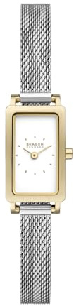Skagen Hagen Damklocka, Quartz tvåhandsurverk med armband i rostfritt stål eller läder