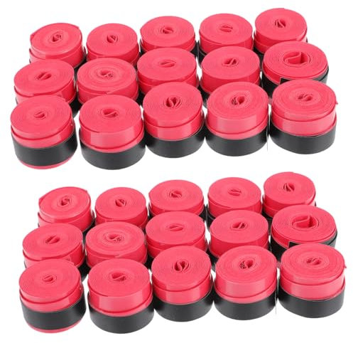 TOGEVAL 60stücke Racket Grip Tapes Elastische Griffbänder Für Badminton Tennis Anti-rutsch Und Schweißabsorbierend Für Trainingszwecke Und Wettkämpfe