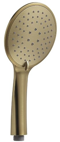 Gedy Tech 15 Alcachofa ducha, Mango ducha, Oro mate, ABS, 3 modos de chorro, ahorro de agua, fácil limpieza