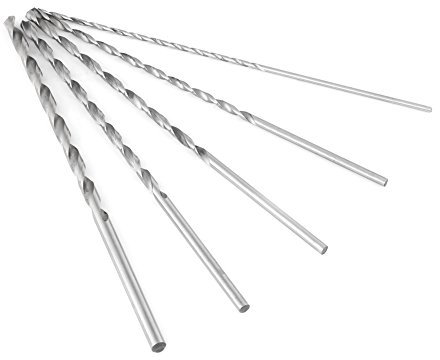 Punta Set - Extra Lungo in acciaio ad alta velocità trapano elicoidale coda cilindrica strumento di perforazione per legno 2-5mm
