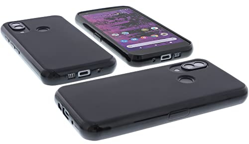 foto-kontor Hülle kompatibel mit CAT S62 PRO Tasche Gummi TPU Schutz Handytasche schwarz