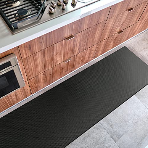 OLIVO.shop Passatoia Cucina PVC al Metro, Multiuso, 50x300 cm ROTOLO MULTI | Multiuso, cucina, corridoio, proteggi ripiani, cassetti, su misura, antiscivolo, lavabile, NERO