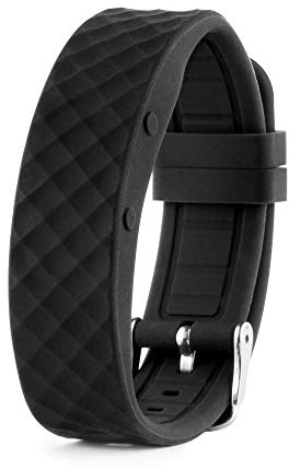 TabTime - Orologio con vibrazione con sveglia promemoria – cinturino di ricambio (nero, grande).