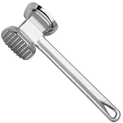 Fleischhammer Schnitzelklopfer Fleischklopfer Meat Hammer Küchengeräte 19,5 cm Zwei Seiten Aluminium Fleisch Hammer Mallet Beef Chicken Steak Beefs Schweinefleisch Кухонный Инвентарь