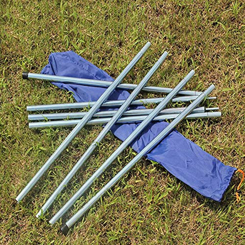 YHMT Tent Tarp Poles Set of 2, Universal Telescopic Adjustable iron Camping Awning Poles Tent Accessories for Headroom Canopy Porch Sun Shade Sail