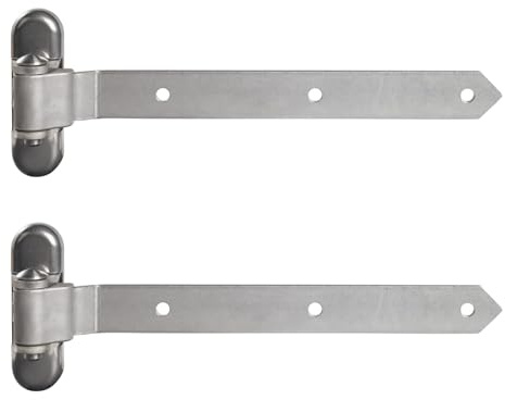 LOCINOX 3-fach verstellbares Torband /1 Paar/ 180° Verzinkt 3 DW-450-HDG, Torangel, Torscharnier, Torbefestigung, Torhalterung (Länge 450 mm)