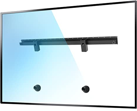 No Drill TV Wall Mount for 22-55 Inch TVs, No Stud Studless TV Wall Bracket for Drywall, Holds up to 45KG, Low Profile Heavy Duty TV Mount, Easy Install for Bedroom & Living Room