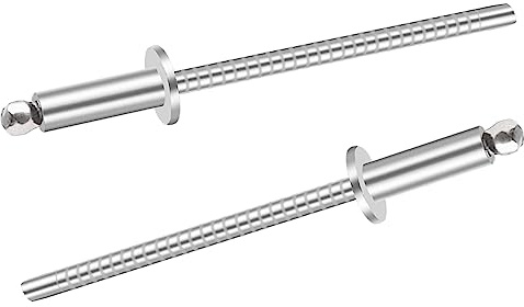 Sunxeke 100pcs 1/8 x 1/2 inch 304 Stainless Steel Pop Rivets, 3.2 x 12.7mm Blind Rivets for DIY/Automotive Repairs/Furniture