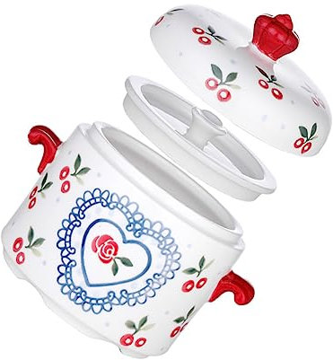 UPKOCH Keramik-schmortopf Als Kompakter Suppentopf Dampfgarer Und Lebensmittelbehälter Für Küchenzubehör Zum Aufbewahren