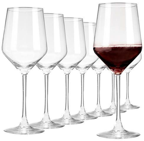 CYUFU Red Wine Glasses Set of 8 - 17 oz Bordeaux Glasses for Wedding, Housewarming Gift