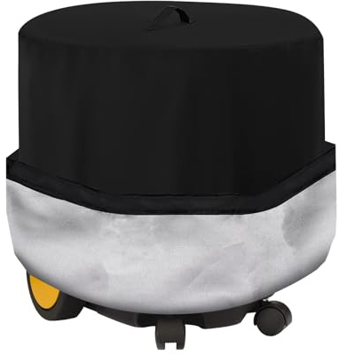 Schwarze Abdeckung für Shop Vac, 61 cm D x 66,5 cm H Nass- und Trockensauger, Staubschutz, Schutz für 30,5 - 4,5 l Shop Nass- und Trockensauger
