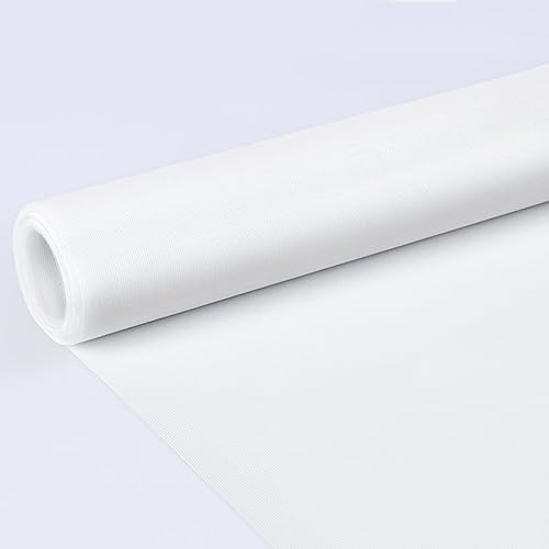 Timizi Moustiquaires pour Porte FenêTre 2x4.5m, Grillage Garde Manger Maille Ultra Fine Toile en Tissu moustiquaire, pour Porte Rideaux Fenetres - Blanc