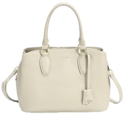 David Jones - Damen Handtasche Elegante, Henkeltasche PU Leder | Frau Mittelgroße Shopper, Schultertasche mit 3 Fächern, Stilvolle Umhängetasche, Modische Tasche, Alltag Schicke Tote Bag