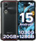DOOGEE Blade 20 Android 15 Outdoor Handy Ohne Vertrag 10300mAh, 20GB+128GB/2TB Outdoor Smartphone Ultradünn 15,8mm, 6.6 HD+ IPS Punch Display, 16MP Kamera, DREI Kartenfächer/ IP68/ NFC/GPS/Face ID