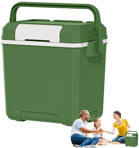 Hogvinnatil Small Hard Cooler, Small Ice Box - 7 Litre Capacity Leaks Insulated Cooler, Reusable Organiser for Drinks Water Bottle Drinks Food Fruit