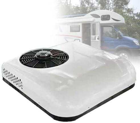 Climatiseur De Toit Pour Camion, Fourgonnette, Pour Camping-Car, Camping-Car, Caravane.,White-12V