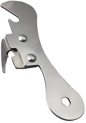 Bottle Opener, Can Manual Opener, 3,78 pulgadas, Kitchen Accessories, Easy-Grip Hand Gadget, Diseño no deslizante, Ideal para Home, Restaurant, Travel, Camping, Beer, Wine, Seniors, Silver