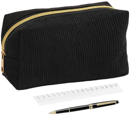 Palaufr Federmäppchen Cord, Mäppchen Aesthetic Federmappe, Schulbedarf Organizer Aufbewahrung Mädchen Jugendliche Frauen Schule College Klassenraum Büro Stift Marker Make-up Schüler