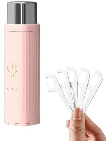 Floss Box - 4.1 Inch Automatic Portable Dispenser Rechargeable | Compact ABS Thread Holder for Pocket, Handbag, Gym, Camping, Office, Bathroom and Hygiene