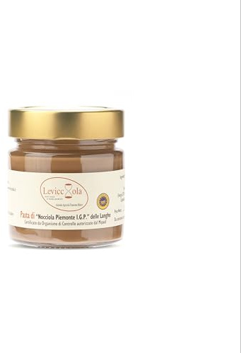 Levicciola- Pasta di nocciola PURA 100% Piemonte IGP Langhe - Senza zuccheri aggiunti, senza glutine e lattosio, Ideale per dolci gourmet e colazione - 200g