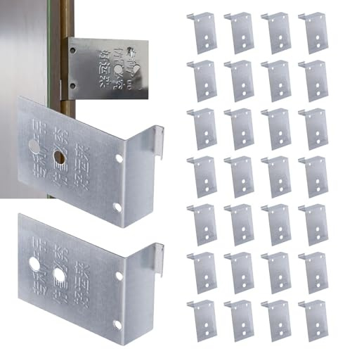 Fissatore per telaio di porte in legno, ad alte prestazioni, funzionale