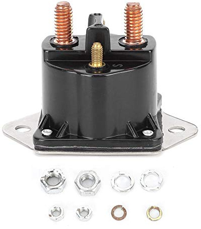 Aramox Relé de solenoide de cabrestante, 72631 12V Reemplazo de relé de solenoide de Control de cabrestante 4 terminales