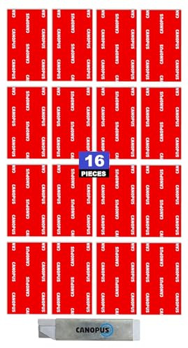 CANOPUS Doppelseitiges Klebepads Extra Stark, Wasserfest Kennzeichenhalter, 16 St (25mm x 50mm) Klebepunkte Doppelseitig Klebepads für Wohnkultur, Nummernschildhalterung für KFZ