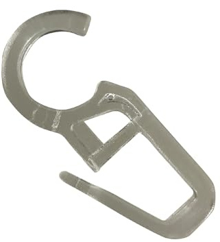 rewagi Faltenlegehaken, Gardinenhaken, Gardinengleiter, Gardinenzubehör - Öse 12mm transparent - 25, 50, 100, 200, 500, 1000 Stück (100 Stück)