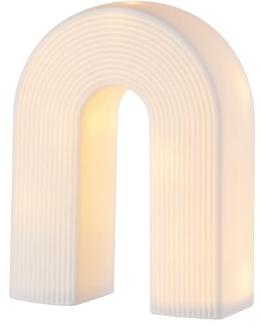 BUTLERS LED Tischleuchte 6x20 cm Porzellan - RAINBOW -