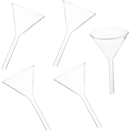 Ciieeo 5piezas Embudo Triangular De Embudo De Alimentación Química Herramienta De
