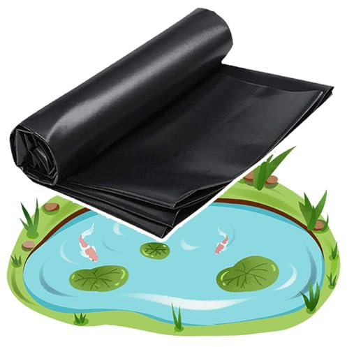 B 1,5m 2,5m 3,5m 4,5m 5,5m Teichfolie Für Verschönerte Umgebung Große Fisch Teichmembran HDPE-Gärten Pools Mulchfolie Für Wasserfall, Teich Und Fischteiche Kälteschutz(11,5 x 11 m/37,7 x 36,08 Fuß)