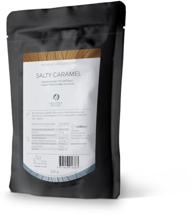 Grillfürst Salty Caramel Salz-Karamell-Rub - 120g, Süß-salzige BBQ-Gewürzmischung im Nachfüllbeutel, Perfekt für Fleisch, Geflügel & Desserts