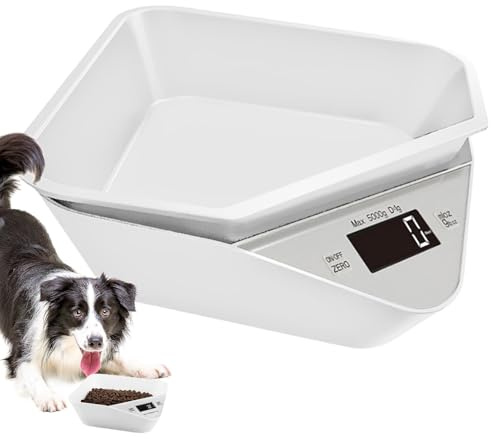 Bilancia digitale per animali domestici, bilancia da cucina | Bilancia da cucina elettronica multifunzione da cucina, dispenser di cibo rimovibile per cani di piccola taglia e gatti, cibo da cucina