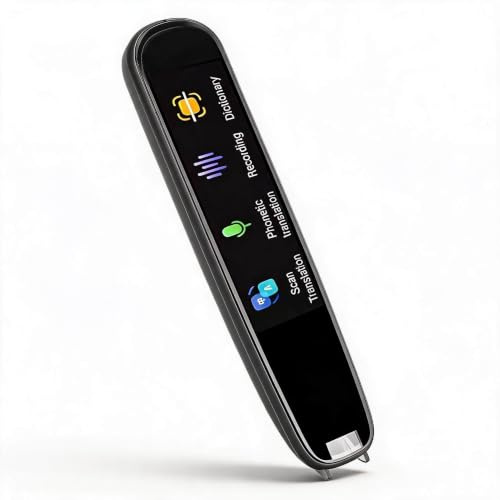 Scanstift für Legasthenie mit 112 Sprachen - Text zu Sprache Übersetzer für Studium, Reisen und Geschäft, Offline/WLAN, 5MP Kamera, 1050mAh Batterie