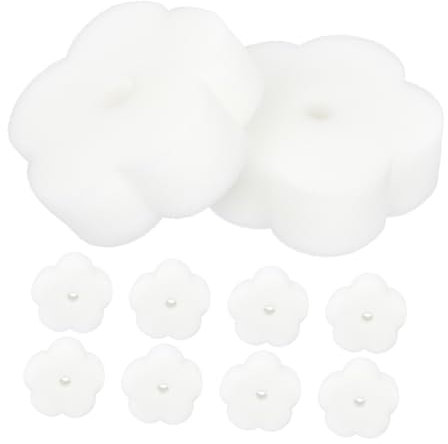 10pcs Oil Absorbent Sponge Cleaning Sponges Bath Sponge Hot Tub Sponge for Oil Replacement Sponge Multi-use Oil Remover Replacement Sponge for Pool White