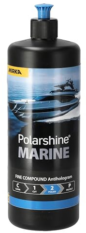 Mirka Polarshine Marine Feinpolierpaste / 1 L/Wasserbasierte, silikonfreie Antihologramm-Polierpaste / 7991210111FC