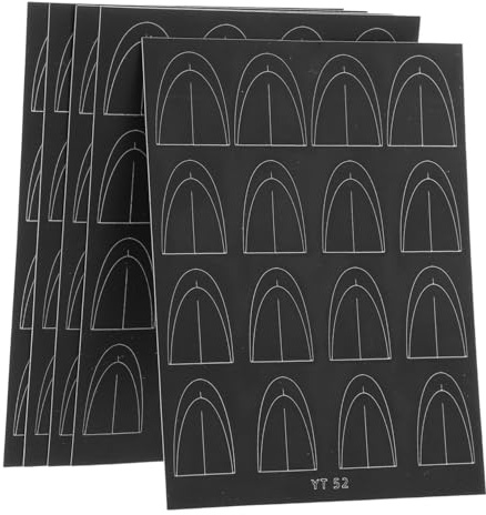 SMASOLO 5feuilles Autocollants Ongles French Tip Guides Bord Autocollants Nail Art Remplacement Manucure Fêtes Usage Quotidien