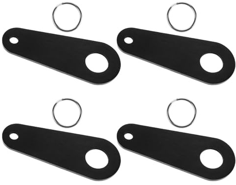 NOLITOY 4 Piezas Soporte Metálico para Campana Motera de Suerte Colgante Resistente Anilla para Motos y Llaveros Compatible Universalmente para Motoristas
