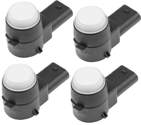 Auto-Parksensoren, Rückfahrsensor 2125420118 PDC Parksensor für W169 W245 W204 W212 W221 C207 A207 (Schwarz, 4 Stück) (4 Stück/Weiß)