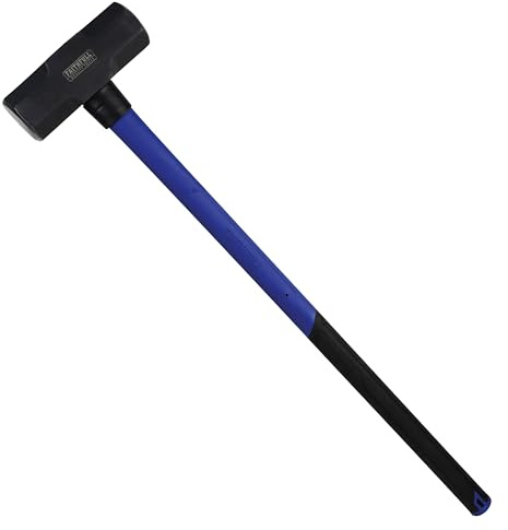 Faithfull Fibreglass Shaft Sledge Hammer 6.3kg (14lbs) – High-Strength Fibreglass Handle with Powder-Coated Steel Head & Ergonomic Non-Slip Grip for Demolition, Construction & Heavy-Duty Site Work