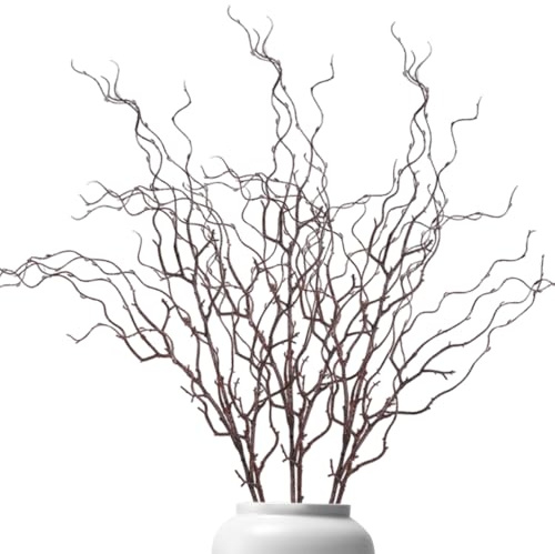 Peosaard Brindilles, 3 Branches pour Vase, Branches de Saule en Plastique en Forme de Bois 47, 2 Pouces, brindilles décoratives artificielles pour Arrangement Floral, pour Vase
