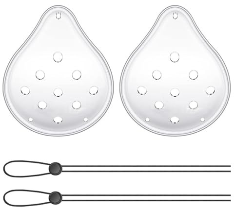 2 Pcs Eye Shield After Cataract Surgery, Clear Eye Patch, 9 Hole Plastic Ventilated Clear Eye Patches After Cataract Surgery Recovery, Adjustable Protective Eye Masks, Eye Care Accessories for Adults