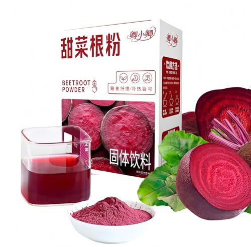 JOIYSVEN 100% Reines Rote-Bete-Pulver,rote beete pulver | 2 X 105 G | Vegan & Glutenfrei | Ideal Für Smoothies, Säfte Und Zum Backen | Einzeln Verpackt – Ideal Für Unterwegs