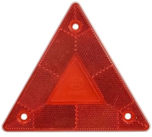Reflex varningstriangel Triangel Varningsreflektor Lastbil Säkerhetsreflekterande skyltbräda Bakljus Stoppvarningsskylt Röd(2pcs)