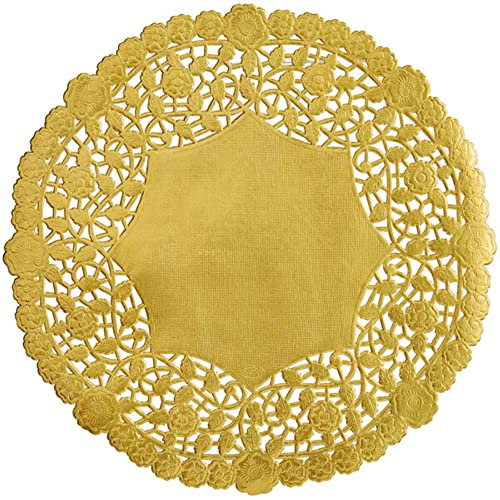 Goldfolie 10 Zoll Papier Spitze - Zierdeckchen - Schöne Prägung - Made in Canada 10 gold