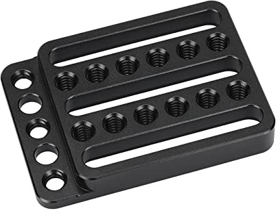 CAMVATE Mini-Käseplatten-Verlängerungsplatte mit 1/4-20 Befestigungspunkten für DSLR-Kamerazubehör DIY-Konfiguration – 3032