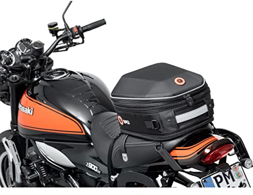 QBag Hecktasche ST08 Abnehmbar für Motorrad – 10-20L – Rucksackfunktion schwarz