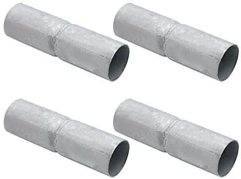 4pcs 1-5/86' Chain Fence Top Rail Connector Sleeve, Heavy Duty Pipe Adapter